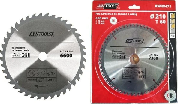 AW-Tools AWTOOLS WIDI diskinis pjūklas 200x30x60 su