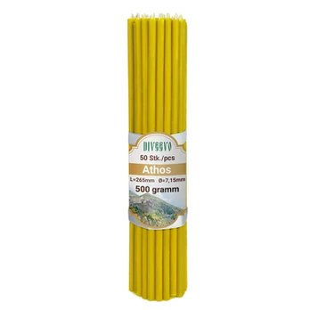 Bažnytinės graikų žvakės „Athos“ N40 26.5cm, 50vnt.