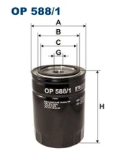 FILTRON OP 588/1 Alyvos filtras