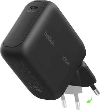 Įkroviklis Belkin BOOSTCharge 100W USB-C GAN fold.Plug Juodas (WCH025KQBK)