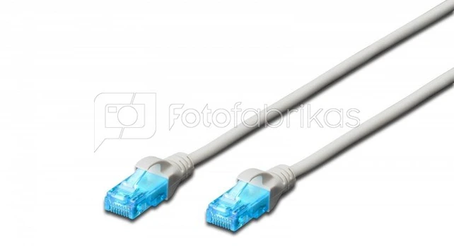 Patch cable CAT5e UTP, grey, 2m