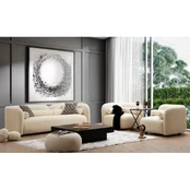 Trivietė sofa Victoria Cream Bouclette Kremas kaina
