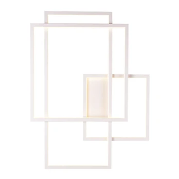 Sieninis šviestuvas LED GEOMETRIC baltas : Spalva - Balta