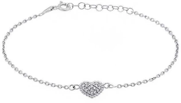 Brilio Silver Brilio Sidabrinis Romantic sidabrinis apyranke su širdele BR11AW