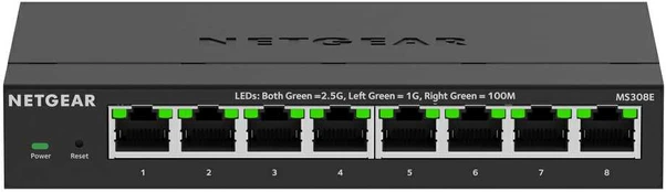 Šakotuvas Jungiklis NETGEAR NETGEAR 8PT Multigig Plus jungiklis MS308E