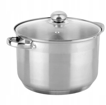 Elitehoff Plieninis puodas su dangteliu, stiklinis dangtelis, INDUKCINIS, 20 cm. 3,4 l