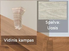 Grindjuostė termoplasto Vox, (61) uosis | Kampas SMART FLEX / IZZI vidinis