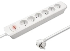 QOLTEC 50278 Power strip 6 sockets 1.8m kaina