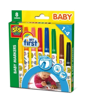 SES Creative - Baby markers, 8 colours - (S00299)