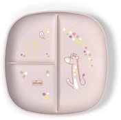 Lėkštutė Chicco Portioned, 1 m., plastikas, rožinė kaina