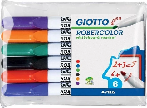 Fila Giotto Dry-ease markeris 6 spalvų GIOTTO