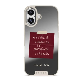Nothing Changes - iPhone 17 Case, Elite Mirror Light (MagSafe) / Silver