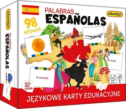 Adamigo Palabras Aspanolas językowe karty edukacyjne 08032