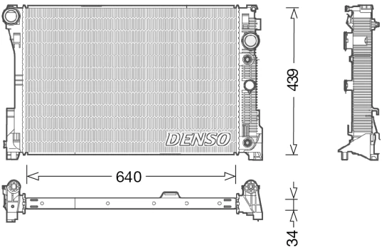 Variklio radiatorius DENSO DRM17048