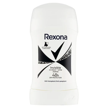 Rexona Solid antiperspirant Invisible Black & White 50 ml 50ml Moterims