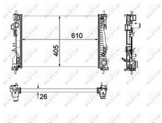 Variklio radiatorius NRF NRF 58492