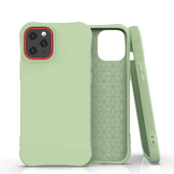 Fusion Solaster Back Case Silikona Aizsargapvalks Apple iPhone 12 Pro Max Zaļš