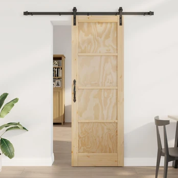Slankios durys Natūrali ir juoda 73,5 x 211 cm