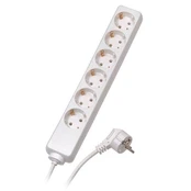 Vivanco extension cord 6 sockets 1.4m, white (28258) kaina