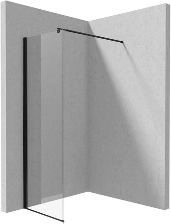Walk-in dušo sienelė Deante Kerria Plus, 60 cm, Nero