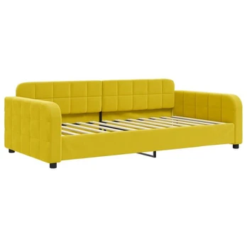 Lova Sofa, geltonos spalvos, 100x200cm, aksomas
