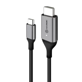 Alogic USB Kabelis USB-C -> HDMI M/M 1m 4K 60Hz grau
