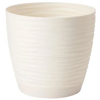 Vazonas Form Plastic Sahara Petit 3040-001, plastikinis, Ø 19 cm, smėlio