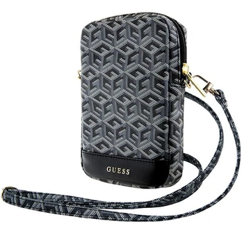 Dėklas Guess PU G Cube Wallet Phone Bag Zipper Juodas