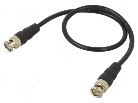 Cable | 0.5m | BNC male,both sides | black | 50Ω
