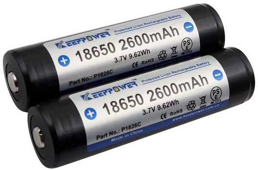 KeepPower akumuliatorius 18650 2600mAh 3,7V 2vnt.