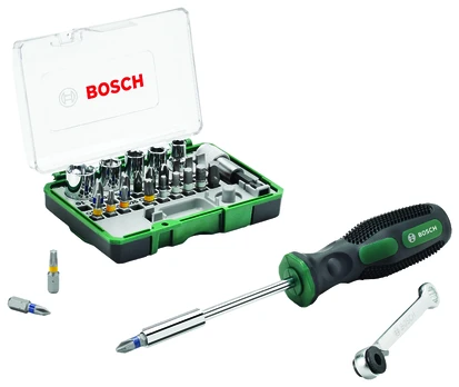 Bosch 27PCS.MINI-RATCHET SET +HAND SCREWDRIVER