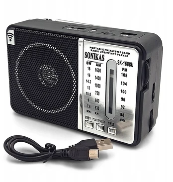 Nešiojamas radijas Fm akumuliatorius Usb Sd Tf R20 garsus