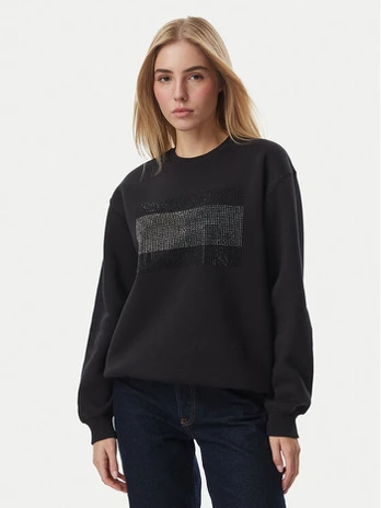 Tommy Jeans Džemperis DW0DW23579 Juoda Regular Fit