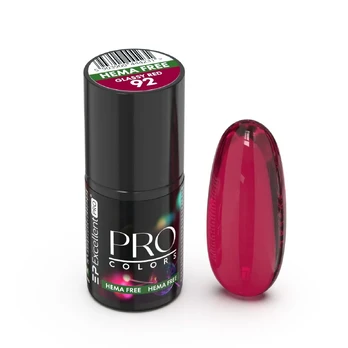 EXCELLENT PRO_Pro Colors lakier hybrydowy 92 Glassy Red 7g