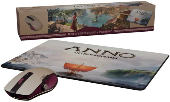 Pelė Lexip X UBISOFT ANNO 117 Bundle Flex Pro-Air Pelė + Pelės kilimėlis