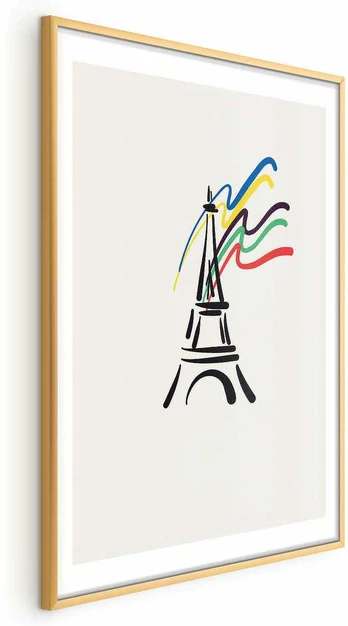 Artgeist Plakatas - Eiffel Tower and Colors