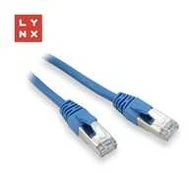 LYNX FTP patch kabelis Cat5e PVC, CCA, 1m, modrý (balení obsahuje 10ks)