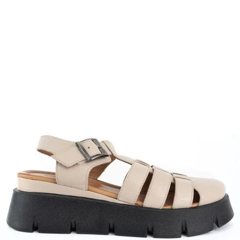 GRUNER SCHUHE Basutės moterims, Smėlio, Sandals