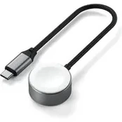 Magnetinis įkrovimo kabelis Apple Watch MFi FastCharging Satechi Pilkas