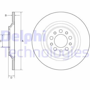DELPHI BG4961C Brake Disc