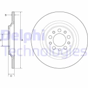 DELPHI BG4961C Brake Disc kaina