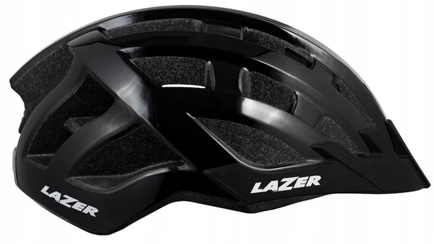Dviračio šalmas Lazer Compact Black, juodas