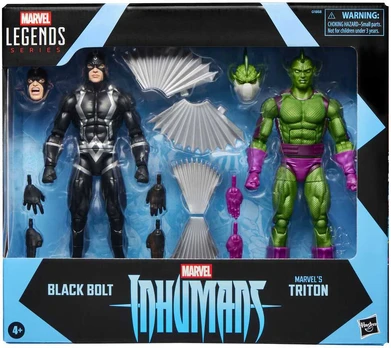Hasbro Marvel Legends Series Inhumans Juodas Bolt & Triton pack 2 figures 15cm