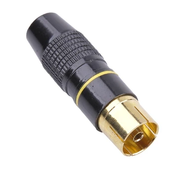 Cabletech TV antenos lizdas kabeliui metalinis juodas