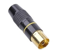 Cabletech TV antenos lizdas kabeliui metalinis juodas kaina