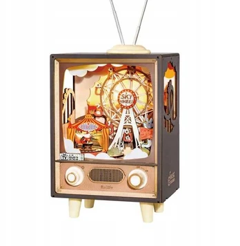 Muzikinis 3D medinis konstruktorius Robotime Sunset Carnival, 174 d.