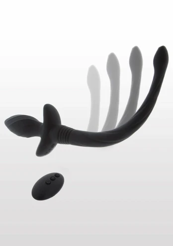 Taboom Puppy Play Wiggle Tail Silicone Remote-Controlled Black M