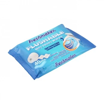 FRESHMAKER FLUSHABLE drėgnasis tualetinis popierius (40 vnt.)