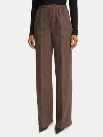Weekend Max Mara Medžiaginės kelnės Editta 2625786012 Ruda Regular Fit