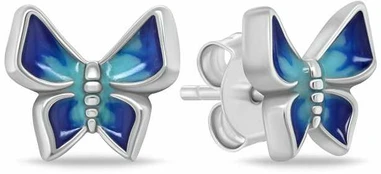Brilio Silver Charming sidabrinis earrings Butterflies EA1104WB